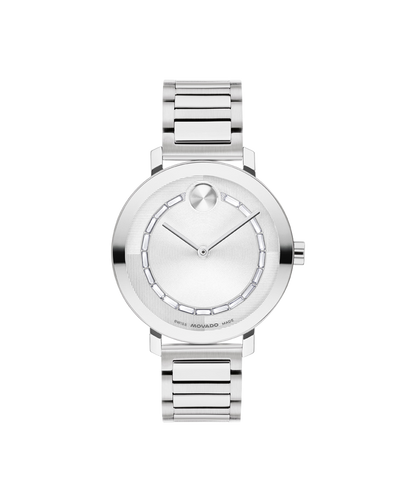 Movado's BOLD Evolution 2.0 with Silver-toned Museum Dial & Crystals