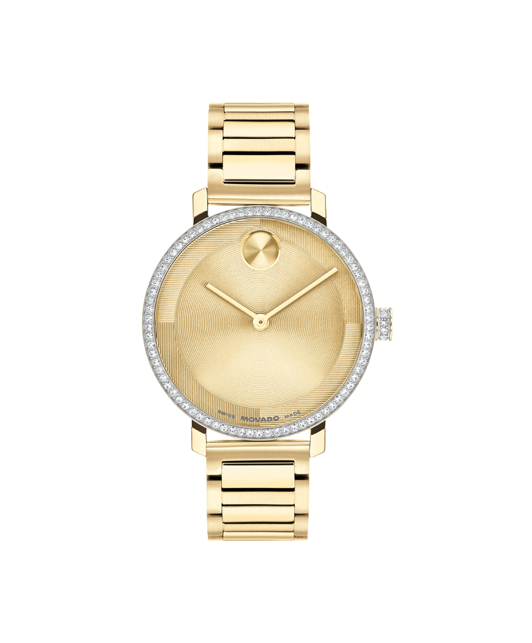 Movado's BOLD Evolution 2.0 with Gold-toned Museum Dial & Crystals
