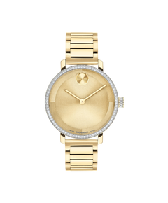 Movado's BOLD Evolution 2.0 with Gold-toned Museum Dial & Crystals