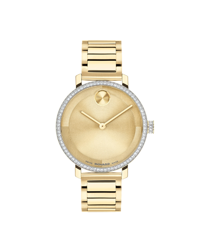 Movado's BOLD Evolution 2.0 with Gold-toned Museum Dial & Crystals