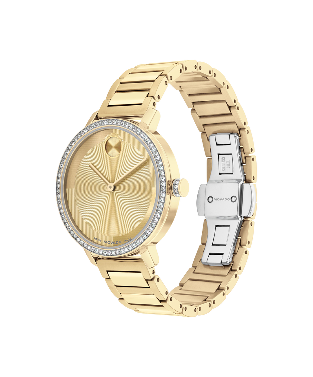 Movado's BOLD Evolution 2.0 with Gold-toned Museum Dial & Crystals