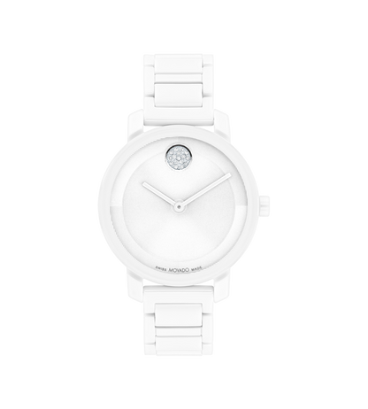Movado's BOLD Evolution 2.0 with White Museum Dial & Crystals