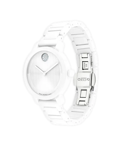 Movado's BOLD Evolution 2.0 with White Museum Dial & Crystals