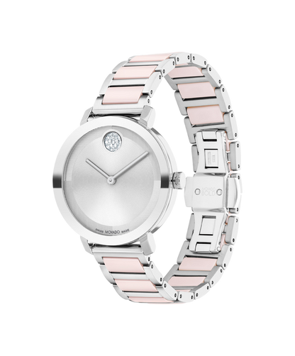 Movado's BOLD Evolution 2.0 with Silver-tone Crystal Museum Dial