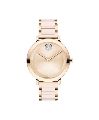 Movado's BOLD Evolution 2.0 with Carnation Museum Dial & Crystals