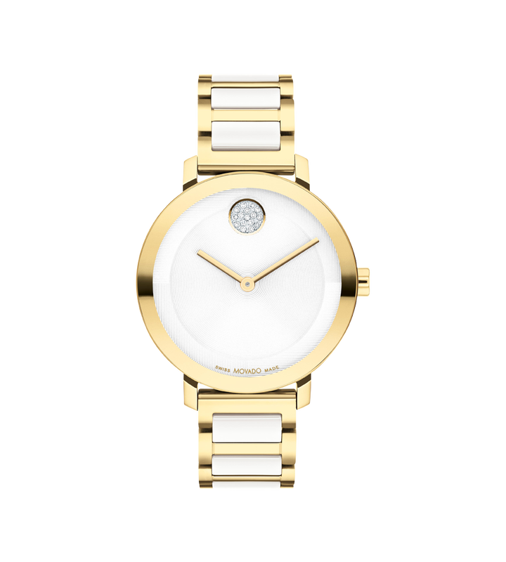 Movado's BOLD Evolution 2.0 with Silver-white Museum Dial & Crystals