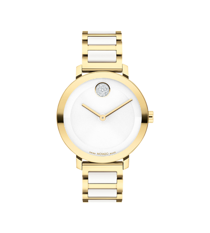 Movado's BOLD Evolution 2.0 with Silver-white Museum Dial & Crystals