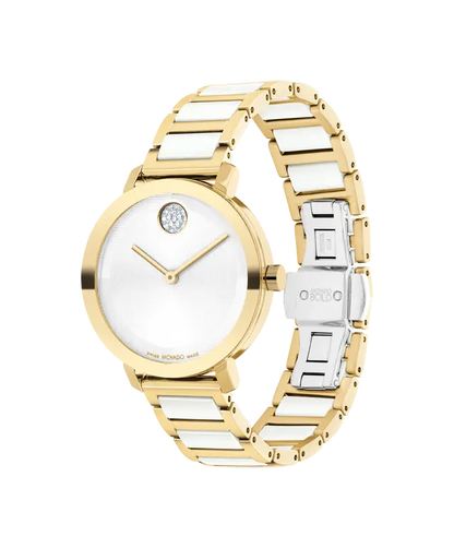 Movado's BOLD Evolution 2.0 with Silver-white Museum Dial & Crystals