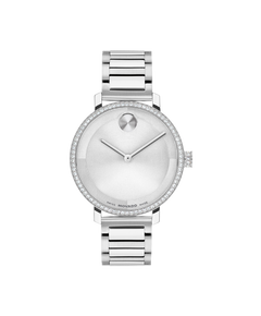 Movado's BOLD Evolution 2.0 with Silver-toned Museum Dial & Crystals