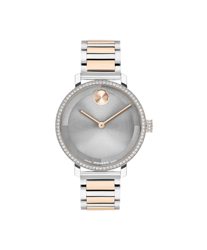 Movado's BOLD Evolution 2.0 with Grey Museum Dial & Crystals