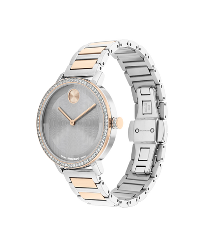 Movado's BOLD Evolution 2.0 with Grey Museum Dial & Crystals