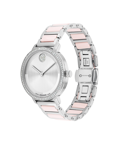 Movado's BOLD Evolution 2.0 with Silver-toned Museum Dial & Crystals
