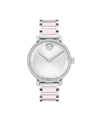 Movado's BOLD Evolution 2.0 with Silver-toned Museum Dial & Crystals