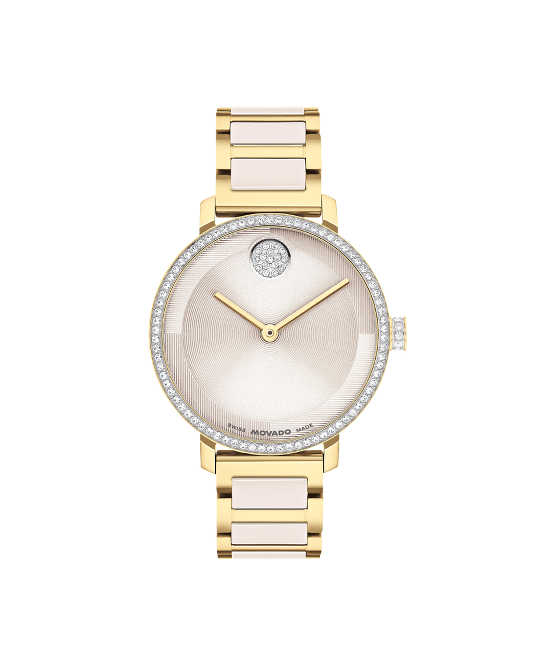 Movado's BOLD Evolution 2.0 with Taupe Museum Dial & Crystals