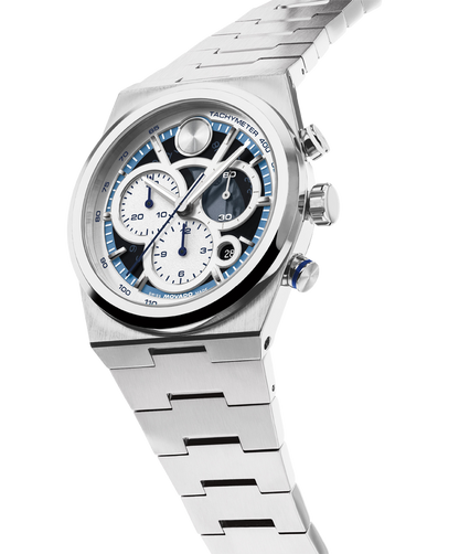 Movado's BOLD Quest with Blue Skeleton Dial