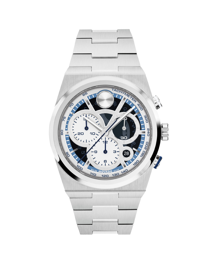 Movado's BOLD Quest with Blue Skeleton Dial