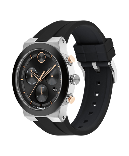 Movado's BOLD Fusion with Black Chronograph Dial
