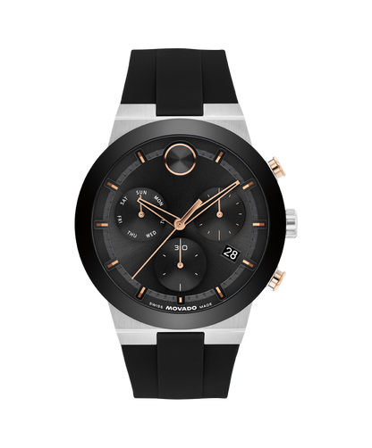 Movado's BOLD Fusion with Black Chronograph Dial