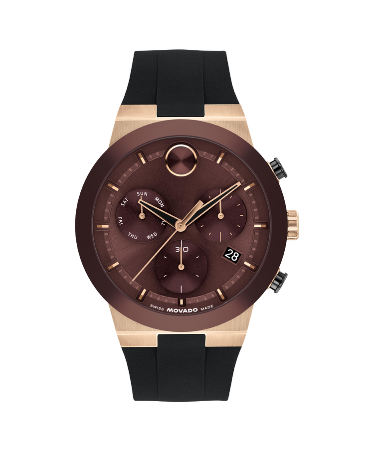 Movado's BOLD Fusion with Cherry Chronograph Dial