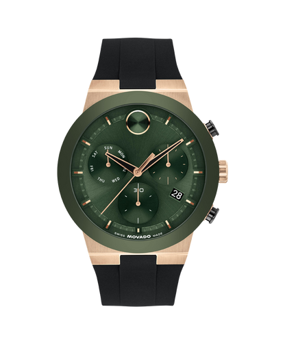 Movado's BOLD Fusion with Green Chronograph Dial