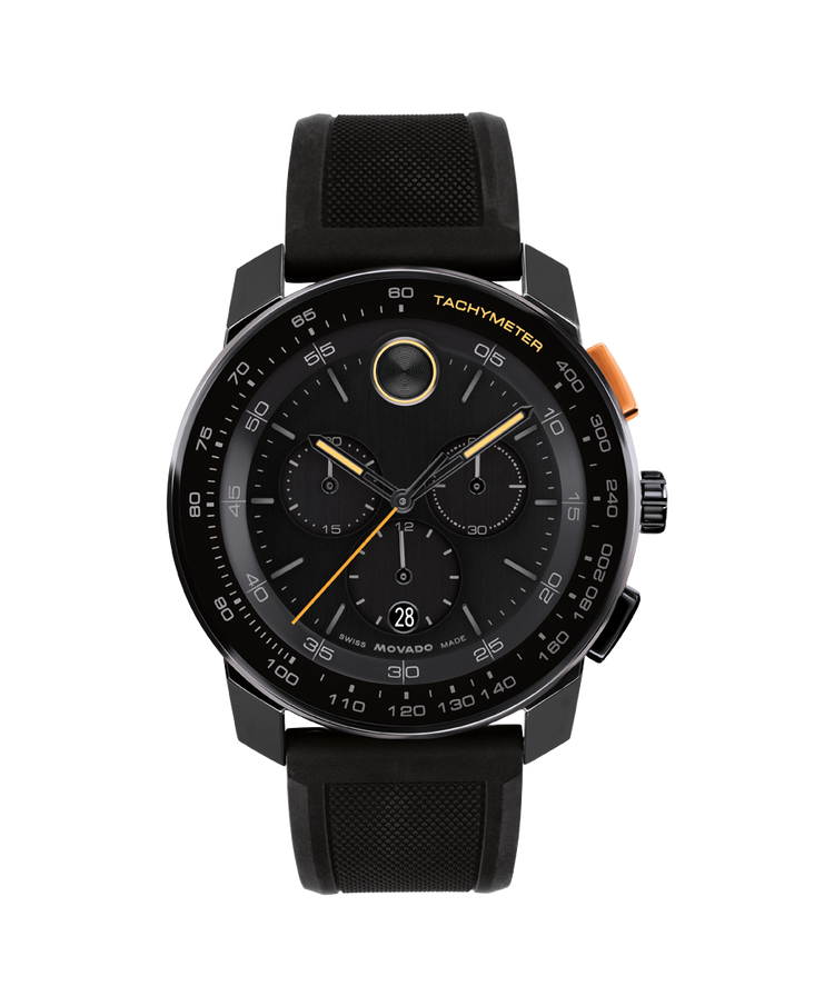 Movado's BOLD TR90 with Black Chronograph Dial