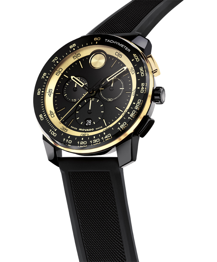 Movado's BOLD TR90 with Black Chronograph Dial