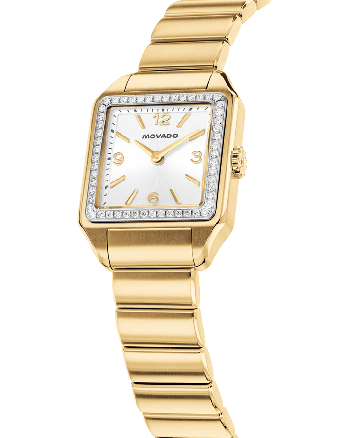 Movado's Heritage 1917 with Silver-white Dial & Diamonds