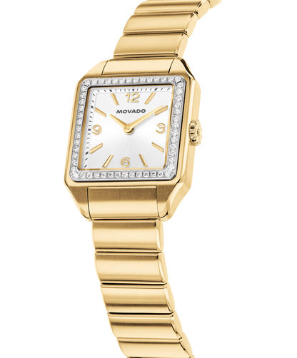 Movado's Heritage 1917 with Silver-white Dial & Diamonds