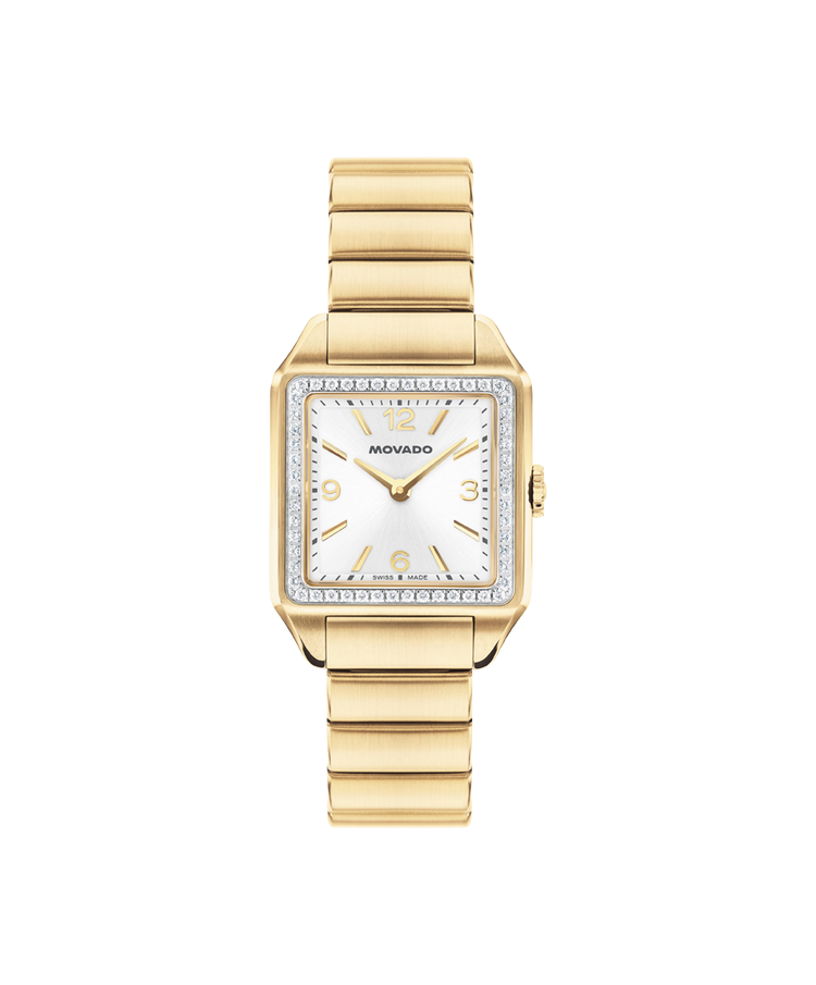 Movado's Heritage 1917 with Silver-white Dial & Diamonds