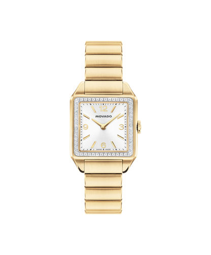 Movado's Heritage 1917 with Silver-white Dial & Diamonds