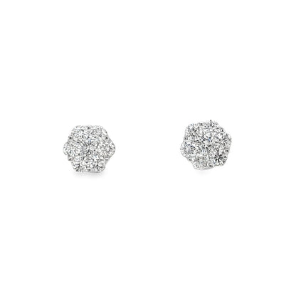 Jai's 14K White Gold Petite Diamond Studs