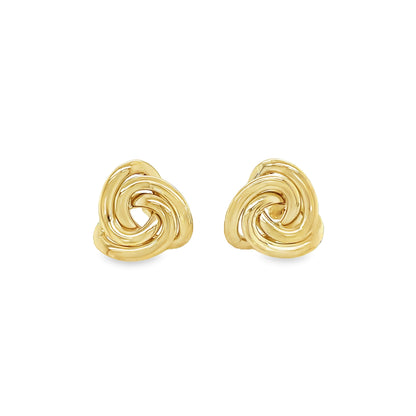 Jai's 14K Yellow Gold Large Knotted Studs