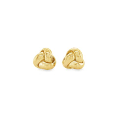 Jai's 14K Yellow Gold Knotted Studs