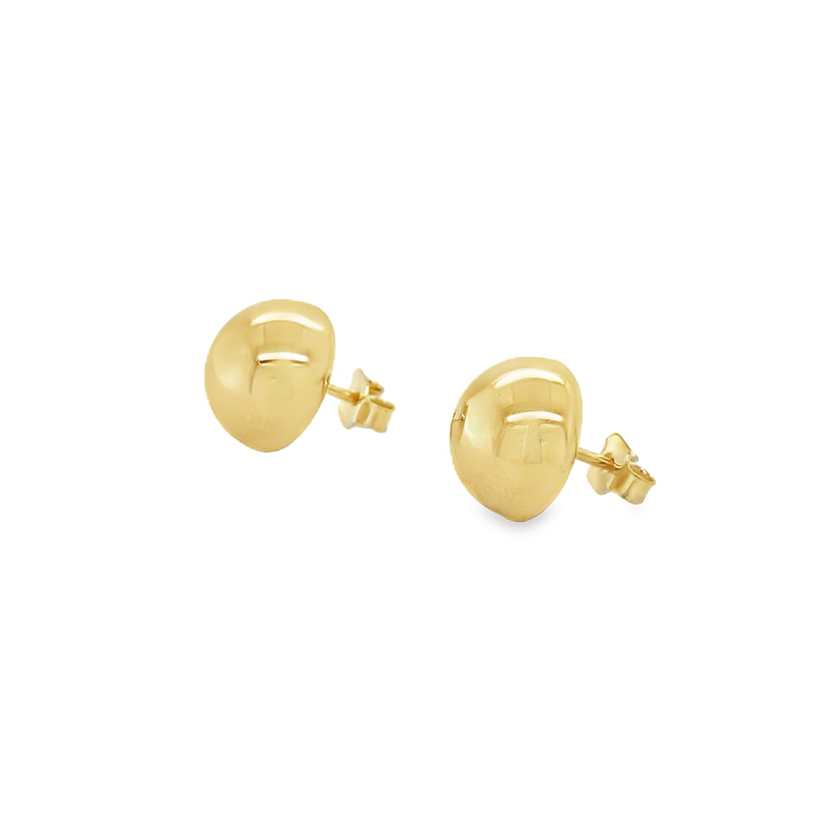 Jai's 14K Yellow Gold Button Studs