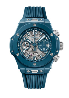 Hublot's Big Bang Unico Petrol Blue Ceramic with Blue Skeleton Dial