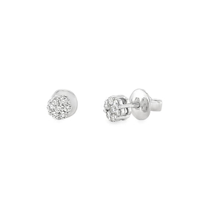 Jai's 14K White Gold Petite Diamond Studs