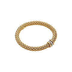 Fope's 18K Yellow Gold Love Nest Flex'it Multi-rondel Diamond Bracelet