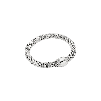 Fope's 18K White Gold Love Nest Diamond Bracelet