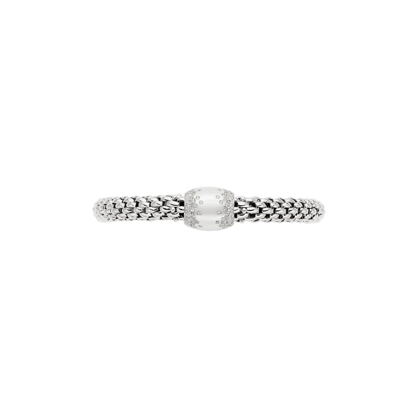 Fope's 18K White Gold Love Nest Diamond Bracelet