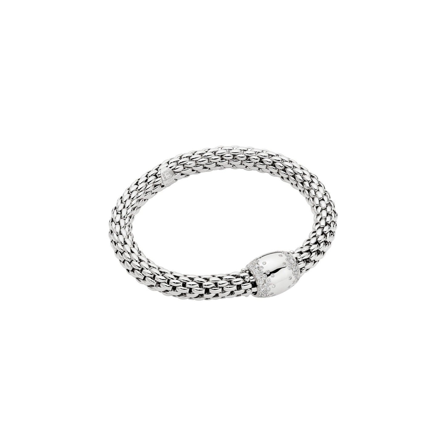 Fope's 18K White Gold Love Nest Diamond Bracelet