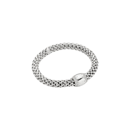 Fope's 18K White Gold Love Nest Diamond Bracelet