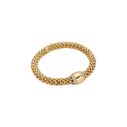 Fope's 18K Yellow Gold Love Nest Diamond Bracelet