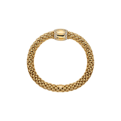 Fope's 18K Yellow Gold Love Nest Diamond Bracelet