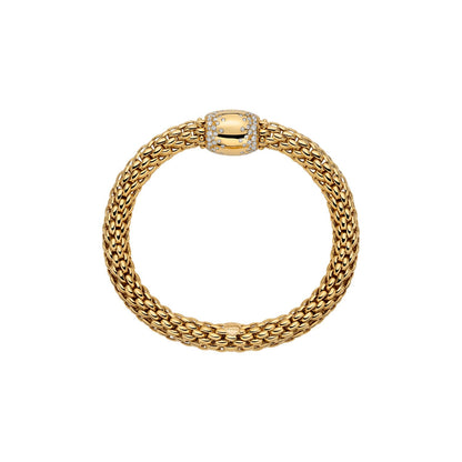Fope's 18K Yellow Gold Love Nest Diamond Bracelet