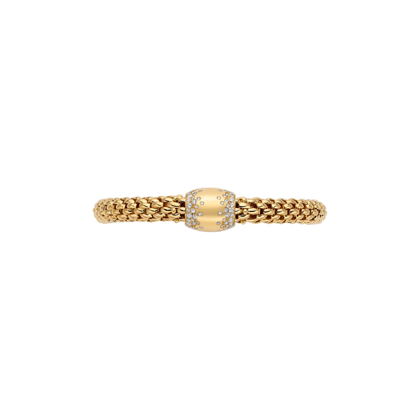 Fope's 18K Yellow Gold Love Nest Diamond Bracelet