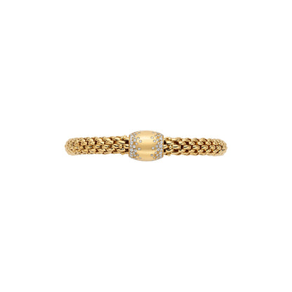 Fope's 18K Yellow Gold Love Nest Diamond Bracelet