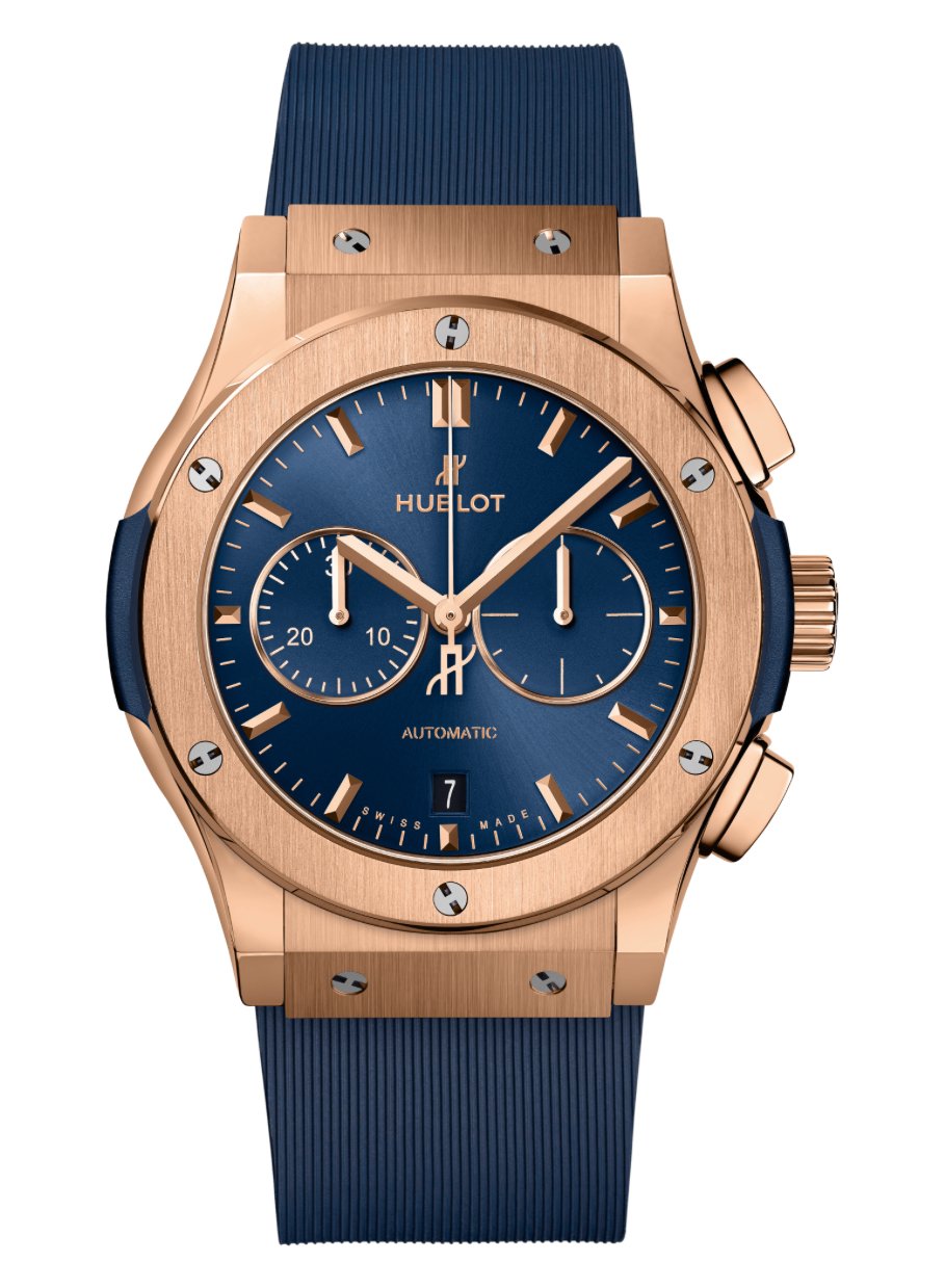 Hublot's Classic Fusion Chronograph King Gold with Blue Sunray Dial