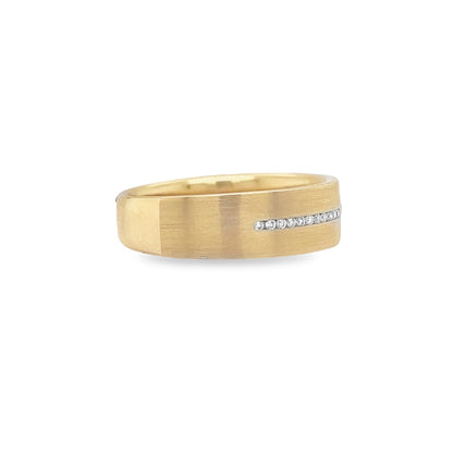 Jai's 14K Yellow Gold Diamond Wedding Band