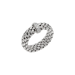 Fope's 18K White Gold Vendome Flex'it Diamond Ring