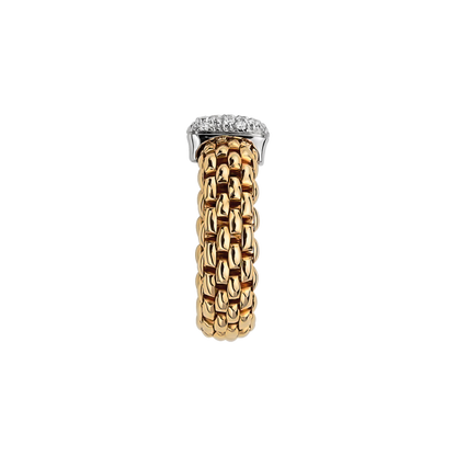 Fope's 18K Yellow Gold Vendome Flex'it Diamond Ring